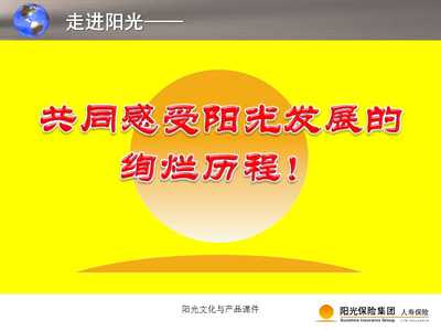 阳光文化与产品课件
