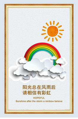 手绘企业文化挂图2