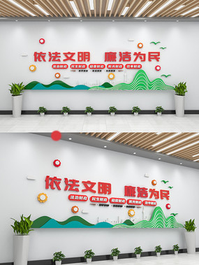 阳光财政党建文化墙